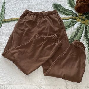brandy melville brown rosa sweatpants